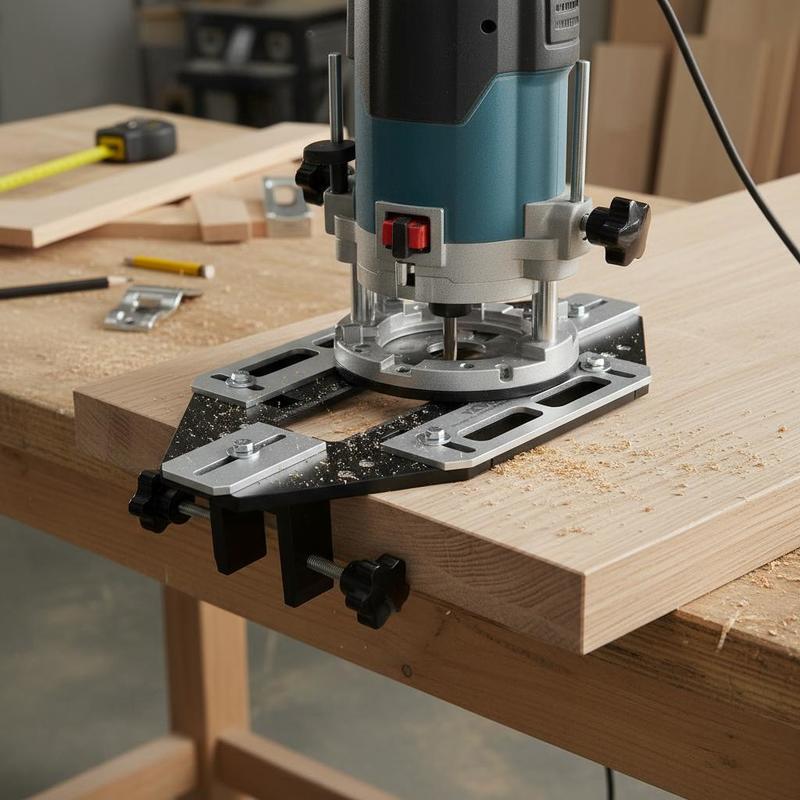 Woodworking Clamp - Einsteckschablonen-Schablone aus Aluminiumlegierung, 13 x 6