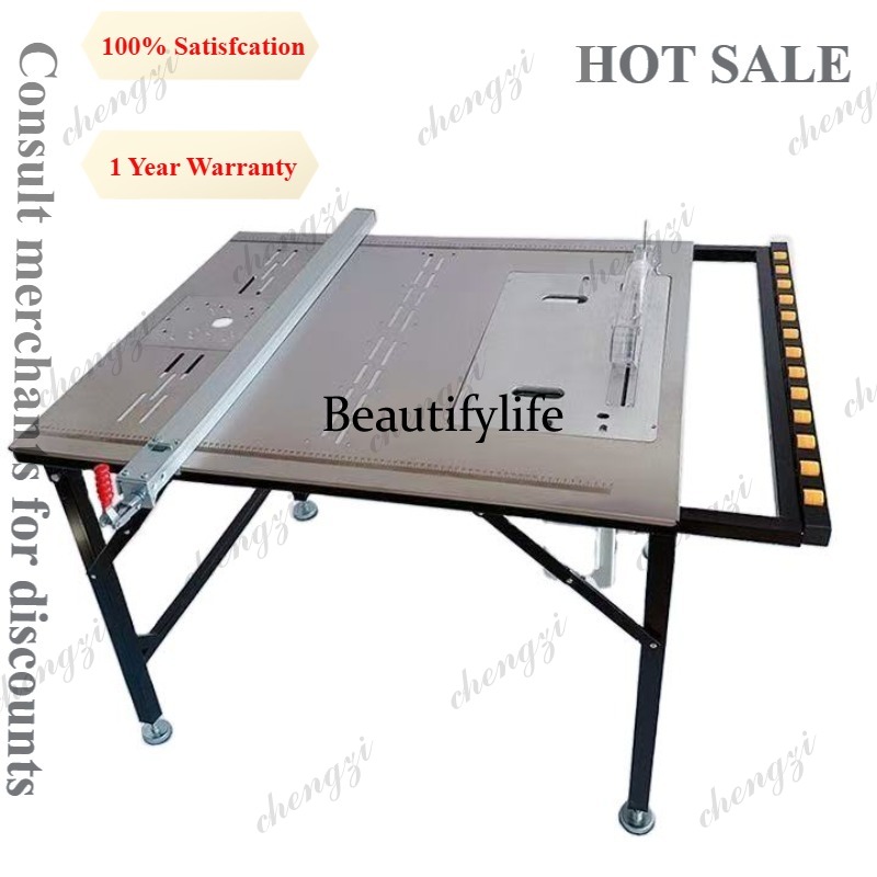 Woodworking Workbench - A81 Staubfreie integrierte Mutter-Kind-Säge, multifunktionale, faltbare,