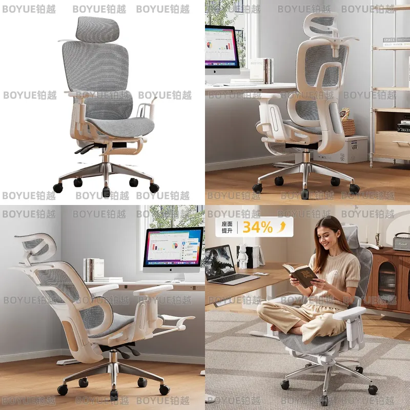 Woodworking Desk Chair - Ergonomischer Bürostuhl mit hoher Rückenlehne, Netzstoff,