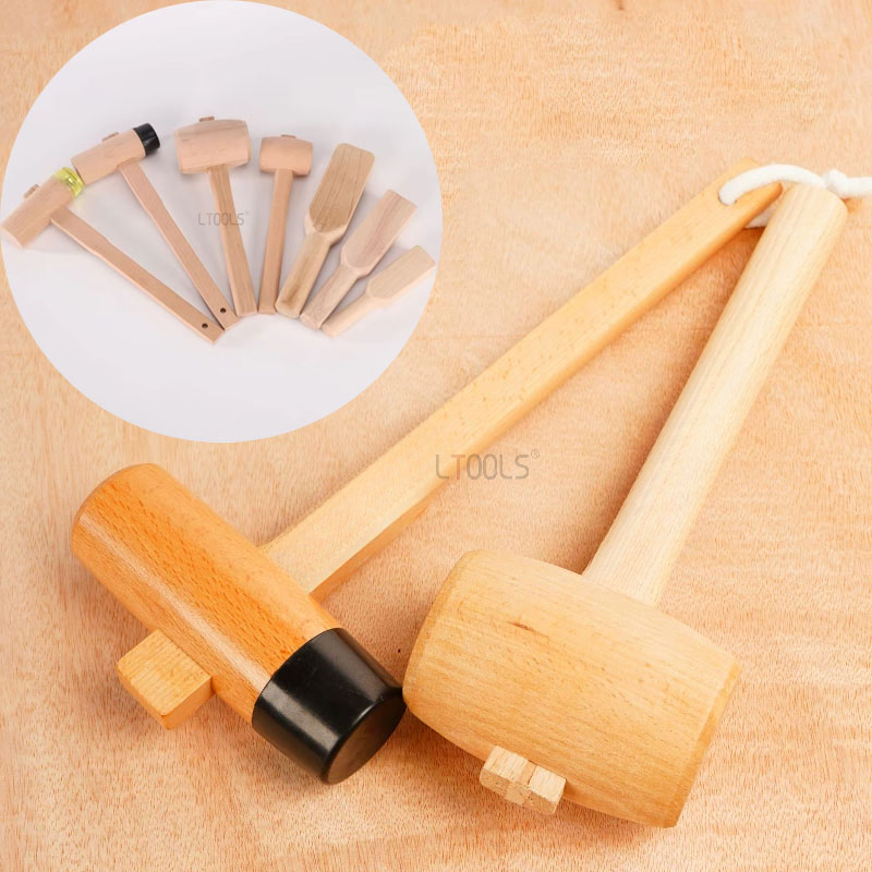 Woodworking Hammer - Holzbearbeitung Buche Hammer Massivholz Stick Zimmerei