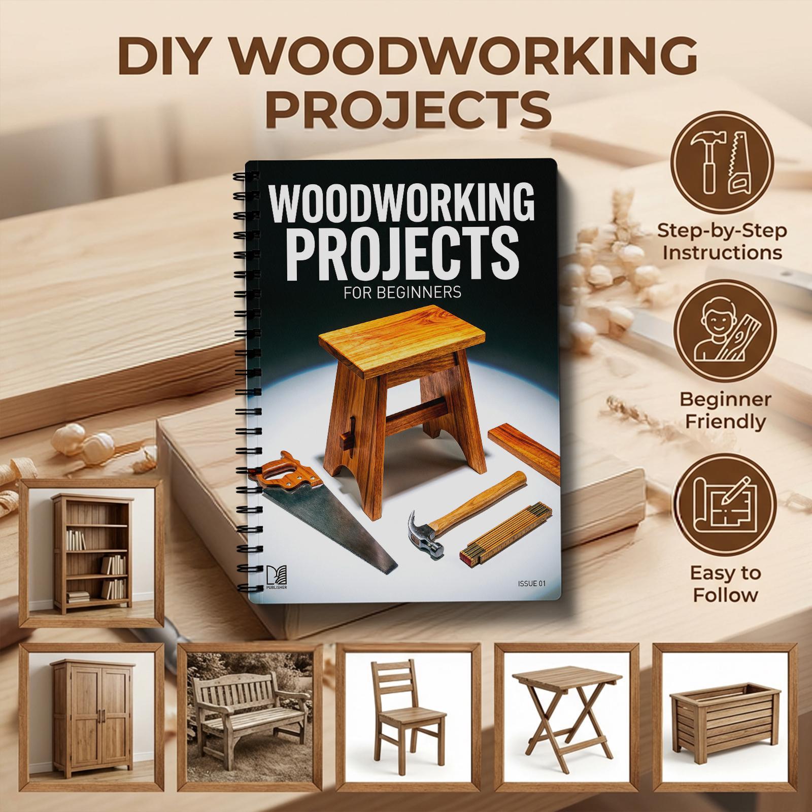 Woodworking Plans Free - Anfänger-Guide für Holzbearbeitungsprojekte Pläne Heimdekoration Bastel-