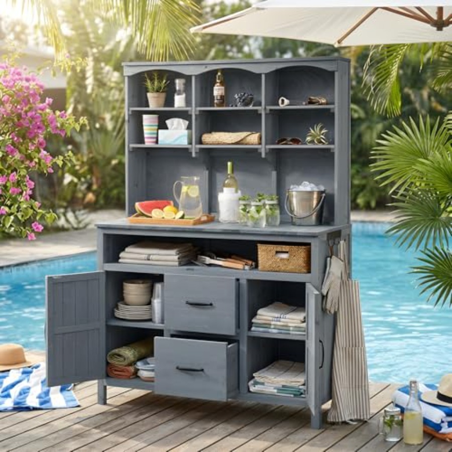 Outdoor-Pflanzentisch mit Aufb – Woodworking Workbench Bewertung und Preis