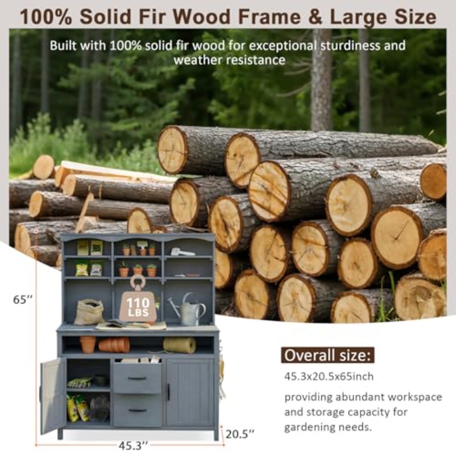 Outdoor-Pflanzentisch mit Aufb – Woodworking Workbench Bewertung und Preis