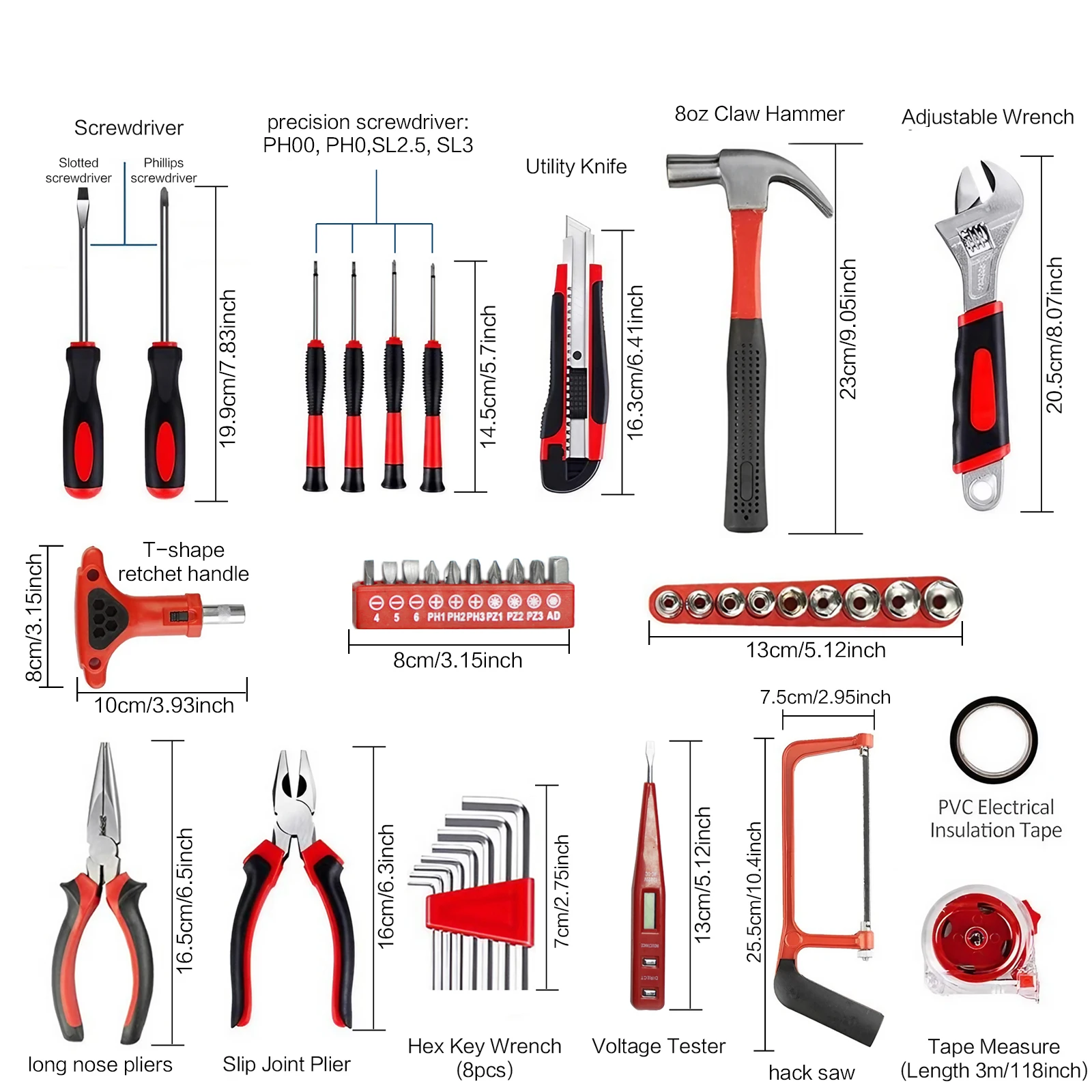 39/45-teiliges Haushaltswerkze – Woodworking Hammer Bewertung und Preis