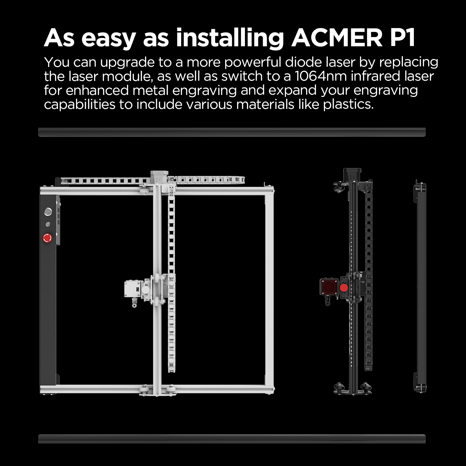 P1 L60 DIY Aluminium-Erweiteru – Woodworking Laser Bewertung und Preis