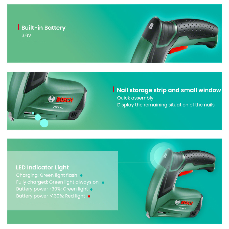 Bosch PTK 3.6 Li Akku-Nagelpis – Furniture And Woodworking Bewertung und Preis