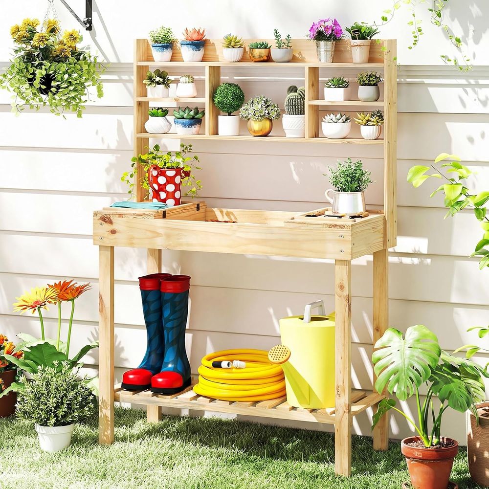 Pflanzbanktisch, 60-Zoll-Garte – Woodworking Workbench Bewertung und Preis